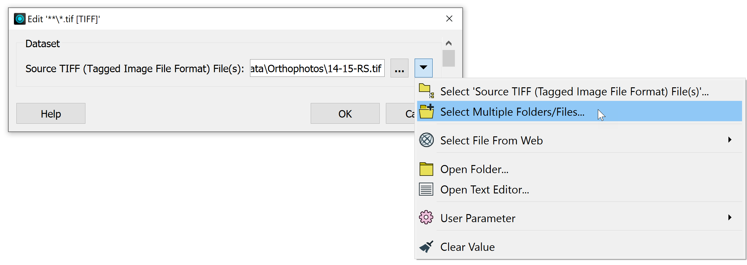 Select Multiple Folders/Files
